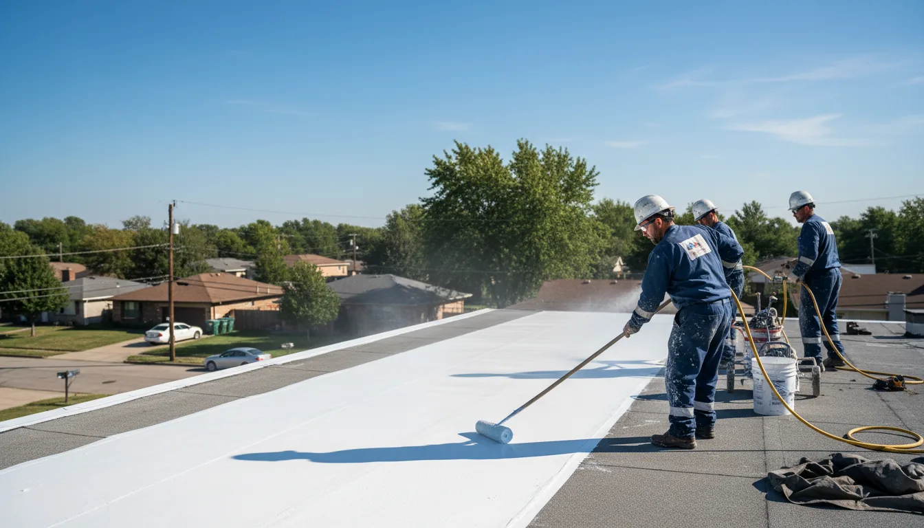 Commercial roof coating in Doddridge, AR near me